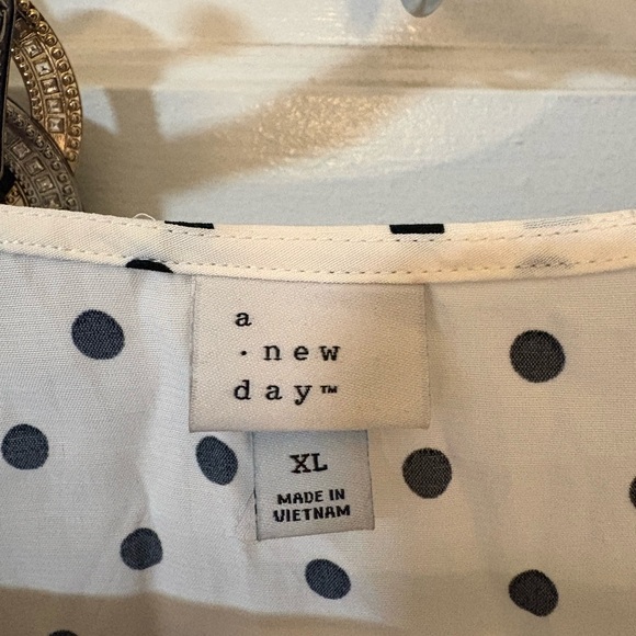 A New Day Black and White Polka Dot Dress - Picture 4 of 4